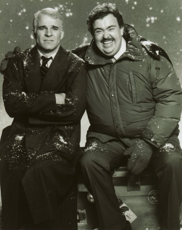 Steve Martin and John Candy looking forward to their journey together.