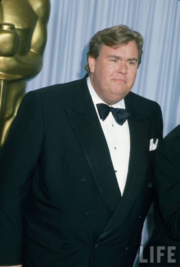 John Candy looking smart for the 1990 Oscar Awards.